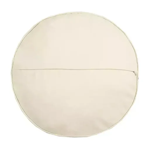 Floral Frenchie Embroidered Round Pillow