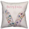 Floral Hoppy Easter Pillow