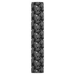 Floral Skulls Halloween Table Runner