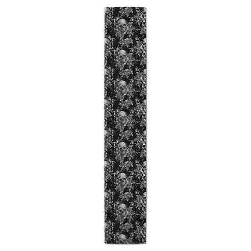 Floral Skulls Halloween Table Runner