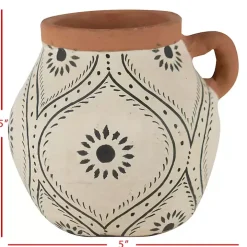 Flower Bud Terracotta Decorative Vase