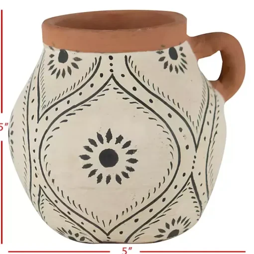 Flower Bud Terracotta Decorative Vase