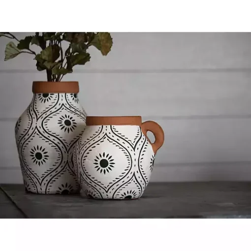 Flower Bud Terracotta Decorative Vase