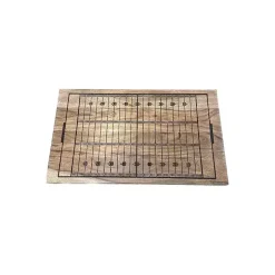 Football Field Engraved Wood Serving Board