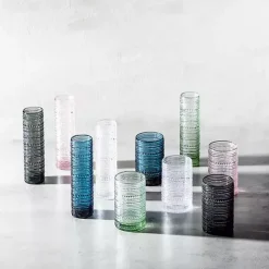 Fortessa Blue Jupiter Short Glasses, Set of 6