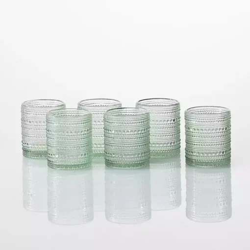 Fortessa Sage Bead Short Glasses, Set of 6