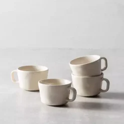 Fortessa Sand Ceramic Espresso Cups, Set of 4