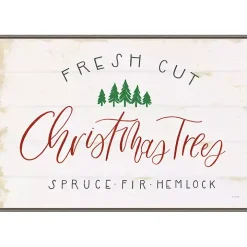 Fresh Cut Trees Framed Canvas Print