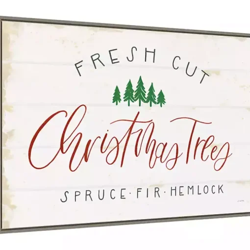 Fresh Cut Trees Framed Canvas Print