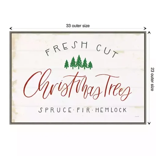 Fresh Cut Trees Framed Canvas Print