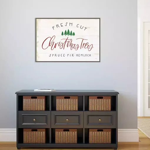 Fresh Cut Trees Framed Canvas Print