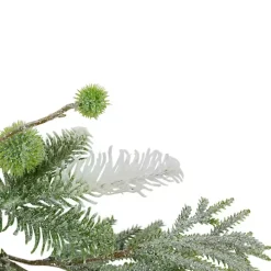 Frosted Evergreen and Pinecone Forest Garland