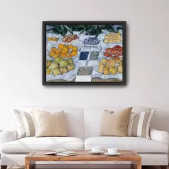 Fruit Displayed on Stand Canvas Print, 42x32 in.