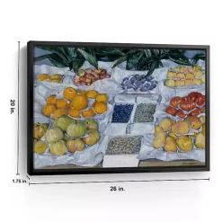 Fruit Displayed on Stand Canvas Print, 26x20 in.