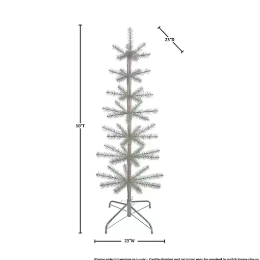 4 ft. Feather Bristle Display Christmas Tree