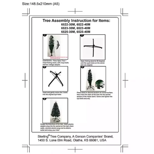 3 ft. Fiber Optic Color Changing Christmas Tree