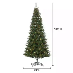 9 ft. Lit Baxter Pine Needle Mix Christmas Tree