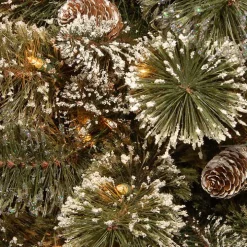 3-ft. Pre-Lit Flocked Glitter Christmas Tree