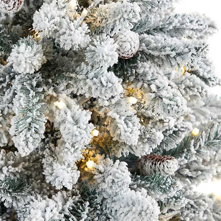 4.5 ft. Pre-Lit Livingston Fir Tree in White Plant