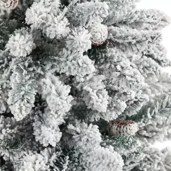 4.5 ft. Pre-Lit Livingston Fir Tree in White Plant