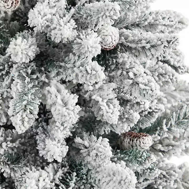 4.5 ft. Pre-Lit Livingston Fir Tree in White Plant