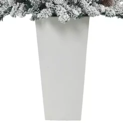 4.5 ft. Pre-Lit Livingston Fir Tree in White Plant