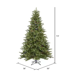 7.5 ft. Pre-Lit Multicolor Spruce Christmas Tree