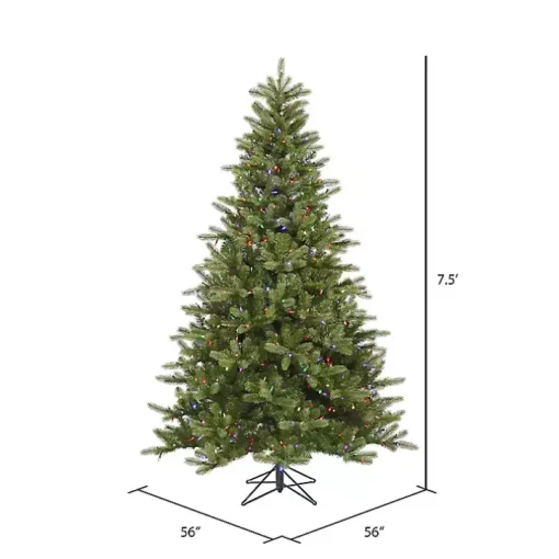 7.5 ft. Pre-Lit Multicolor Spruce Christmas Tree