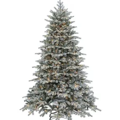 7.5 ft. Pre-Lit Natural Cut Spruce Christmas Tree