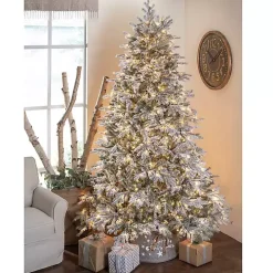 7.5 ft. Pre-Lit Natural Cut Spruce Christmas Tree