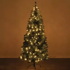 6.5 ft. Pre-Lit Pine Christmas Tree