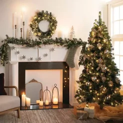 6.5 ft. Pre-Lit Pine Christmas Tree