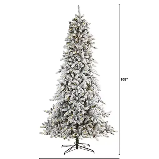 9 ft. Pre-Lit Pine Cone Covered Christmas Tree