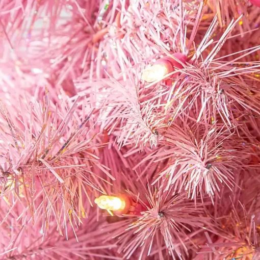 2 ft. Pre-Lit Pink Christmas Tree Arrangement