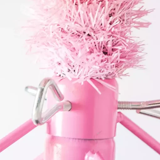 7.5 ft. Pre-Lit Pink Tinsel Christmas Tree