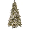 7.5 ft. Pre-Lit Snowy Everest Fir Christmas Tree