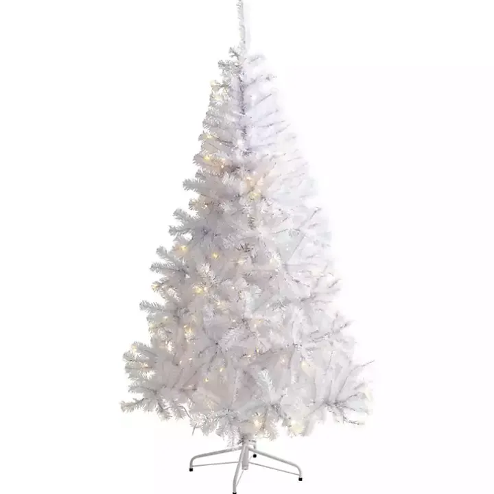 6 ft. Pre-Lit White Christmas Tree