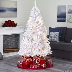 6 ft. Pre-Lit White Christmas Tree
