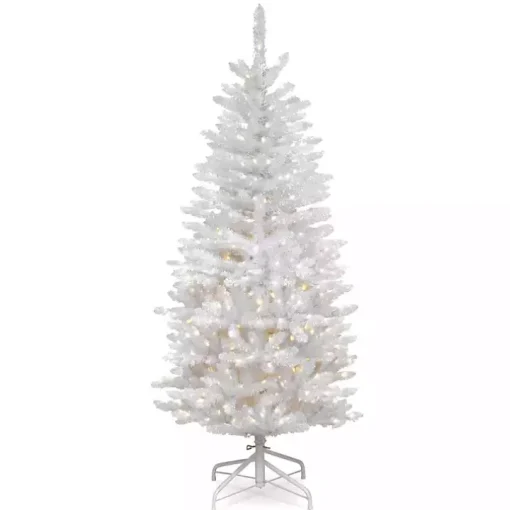 4.5 ft. Pre-Lit White Kingswood Fir Christmas Tree