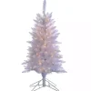 4 ft. Pre-Lit White Tinsel Christmas Tree