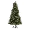 7 ft. Snowy Pine & Pinecones Christmas Tree