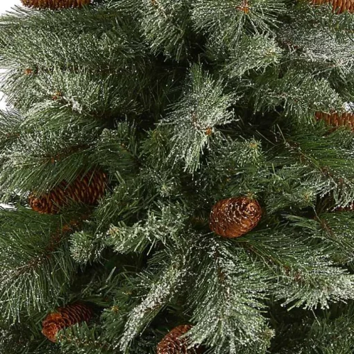 7 ft. Snowy Pine & Pinecones Christmas Tree