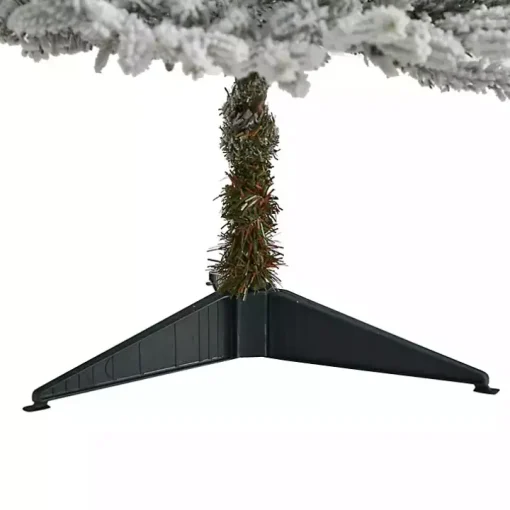 3 ft. White Lit Flocked Fraser Fir Christmas Tree