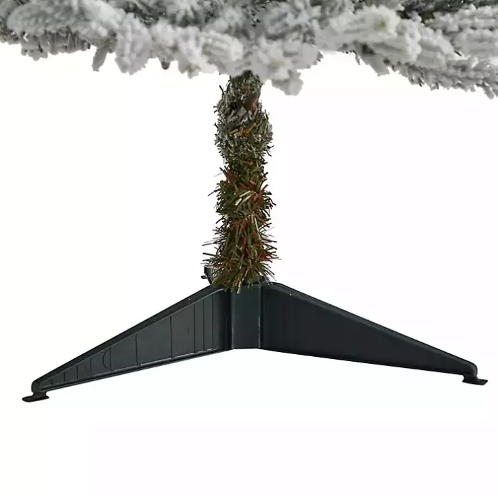 3 ft. White Lit Flocked Fraser Fir Christmas Tree