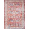 Fulton Red Traditional Area Rug, 5x7