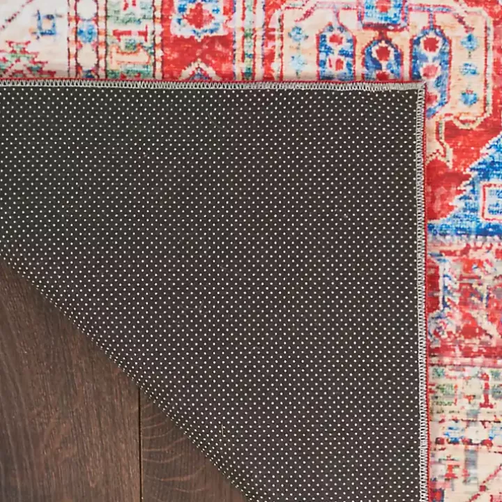 Fulton Red Traditional Area Rug, 5x7