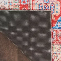 Fulton Red Traditional Area Rug, 7x10