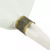 Galvanized Metal Gold Rim Napkin Rings, Set of 4
