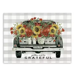 Gather and Be Grateful Truck Canvas Art Print