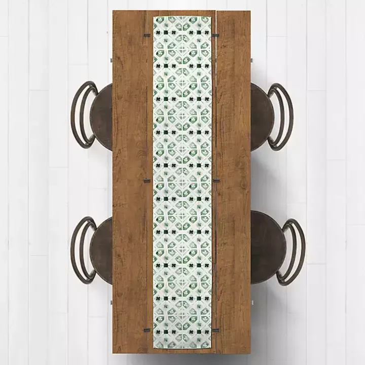 Geometric Shamrock Table Runner, 90 in.